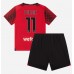 AC Milan Christian Pulisic #11 Barnkläder Hemma matchtröja till baby 2023-24 Kortärmad (+ Korta byxor) Billigt